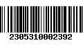 Código de Barras 2305310002392