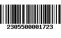 Código de Barras 2305500001723