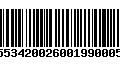 Código de Barras 230553420026001990005173