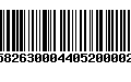 Código de Barras 230582630004405200002291