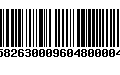 Código de Barras 230582630009604800004611