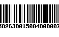 Código de Barras 230582630015004800007208