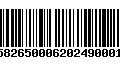 Código de Barras 230582650006202490001548