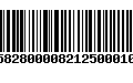 Código de Barras 230582800008212500010252