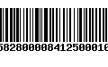 Código de Barras 230582800008412500010508