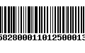 Código de Barras 230582800011012500013758