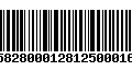 Código de Barras 230582800012812500016006