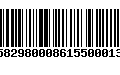 Código de Barras 230582980008615500013336