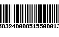 Código de Barras 230583240008515500013180