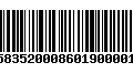 Código de Barras 230583520008601900001636