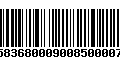 Código de Barras 230583680009008500007653