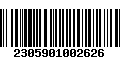 Código de Barras 2305901002626