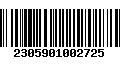 Código de Barras 2305901002725