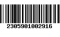 Código de Barras 2305901002916