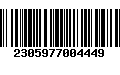 Código de Barras 2305977004449