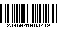 Código de Barras 2306041003412