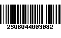 Código de Barras 2306044003082