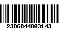 Código de Barras 2306044003143