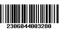 Código de Barras 2306044003280