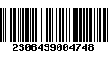 Código de Barras 2306439004748