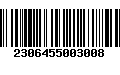 Código de Barras 2306455003008