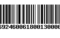 Código de Barras 230692460061800130000807