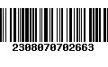 Código de Barras 2308070702663