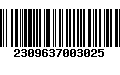 Código de Barras 2309637003025