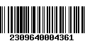 Código de Barras 2309640004361