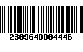 Código de Barras 2309640004446