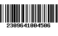 Código de Barras 2309641004506