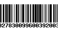 Código de Barras 231027830099600392003904