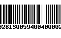 Código de Barras 231028130059400400002385