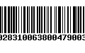 Código de Barras 231028310063800479003068