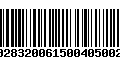 Código de Barras 231028320061500405002493