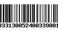 Código de Barras 231033130052400339001786