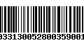 Código de Barras 231033130052800359001900