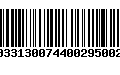 Código de Barras 231033130074400295002195