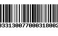 Código de Barras 231033130077000318002453