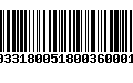 Código de Barras 231033180051800360001865