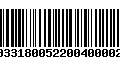 Código de Barras 231033180052200400002095