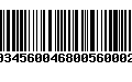 Código de Barras 231034560046800560002621