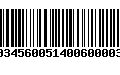 Código de Barras 231034560051400600003087