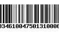 Código de Barras 231034610047501310006227