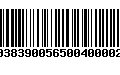 Código de Barras 231038390056500400002267