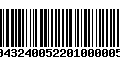 Código de Barras 231043240052201000005224