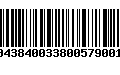 Código de Barras 231043840033800579001964