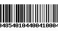 Código de Barras 231048540104400410004287