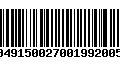 Código de Barras 231049150027001992005383