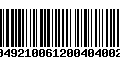 Código de Barras 231049210061200404002476